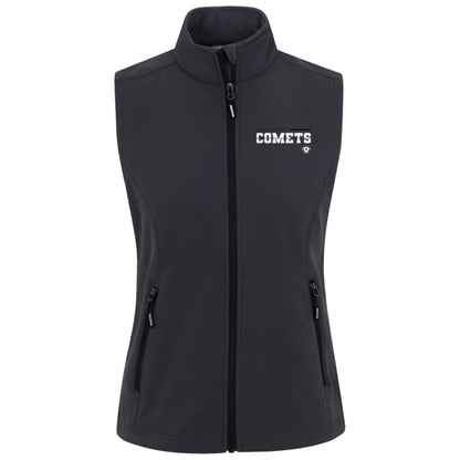 Hillcrest Comets - Womens Cruise Two-Layer Fleece Bonded Soft Shell Vest