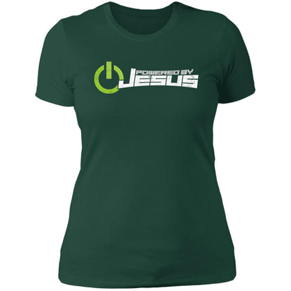 Powered by Jesus - Ladies' Boyfriend T-Shirt