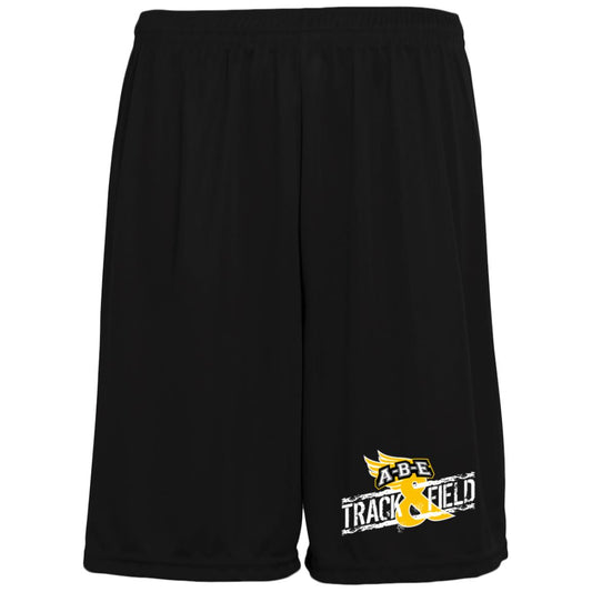 A-B-E Track & Field - Moisture-Wicking Pocketed 9 inch Inseam Training Shorts