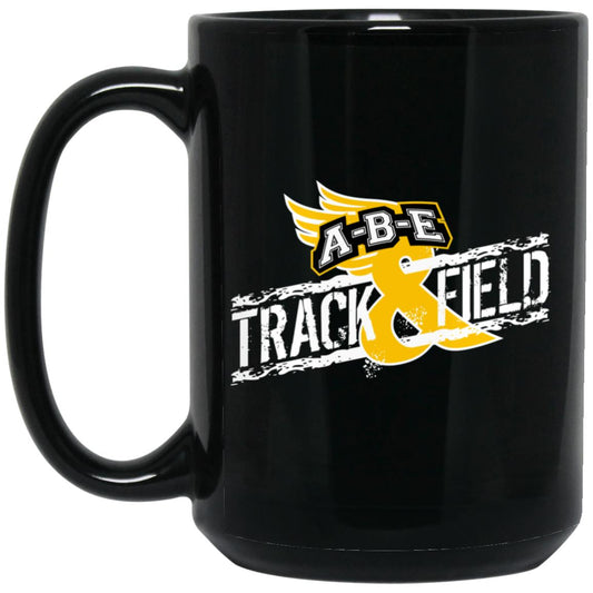 A-B-E Track & Field - 15oz Black Mug