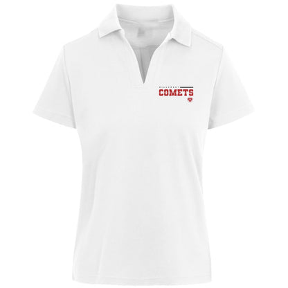 Hillcrest Comets - CrownLux Womens Plaited Polo