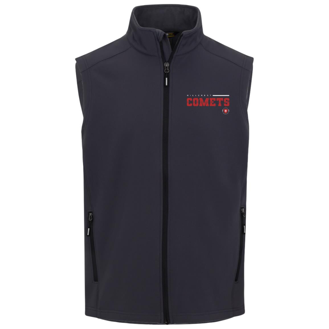 Hillcrest Comets - Mens Cruise Two-Layer Fleece Bonded Soft Shell Vest