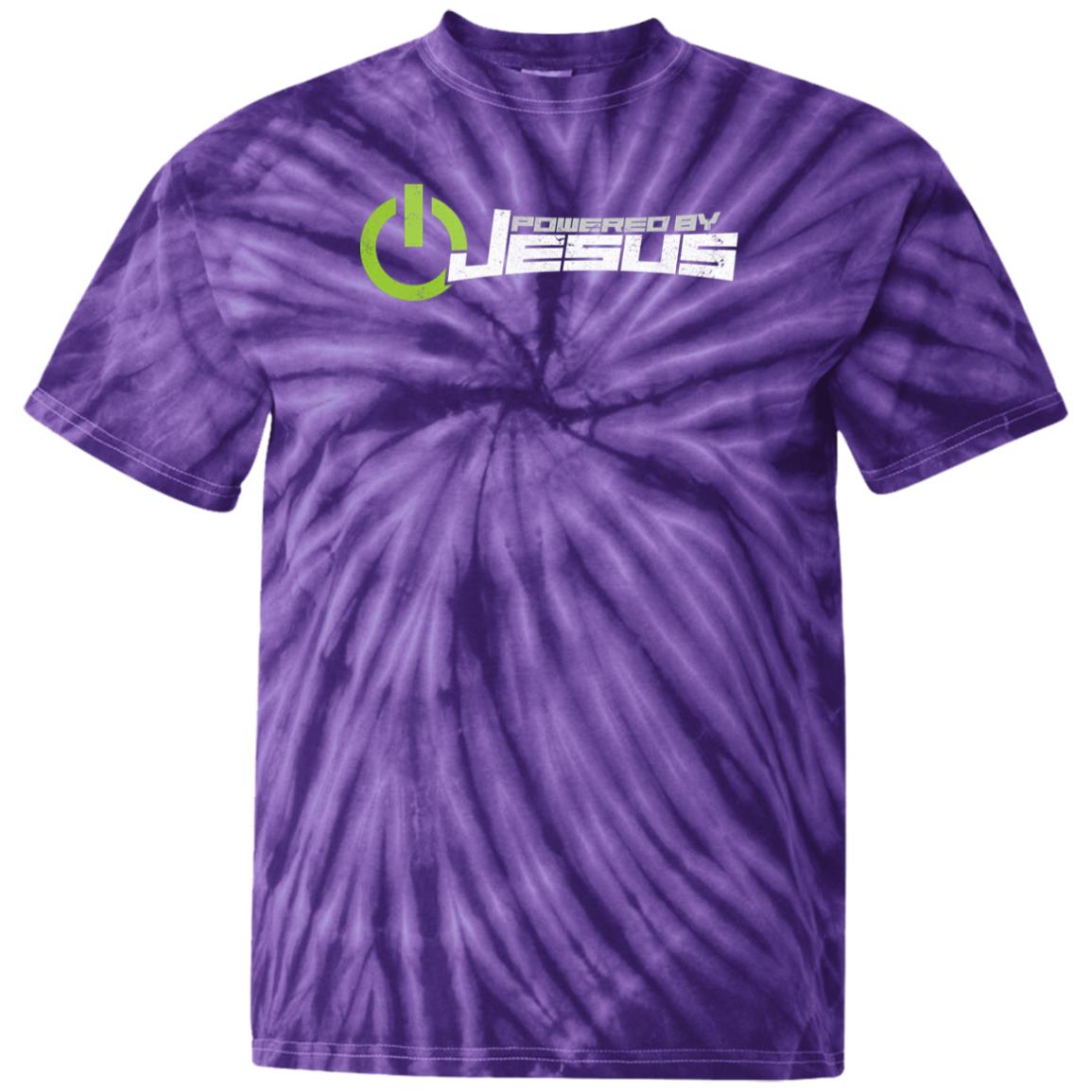 Powered by Jesus - 100% Cotton Tie Dye T-Shirt