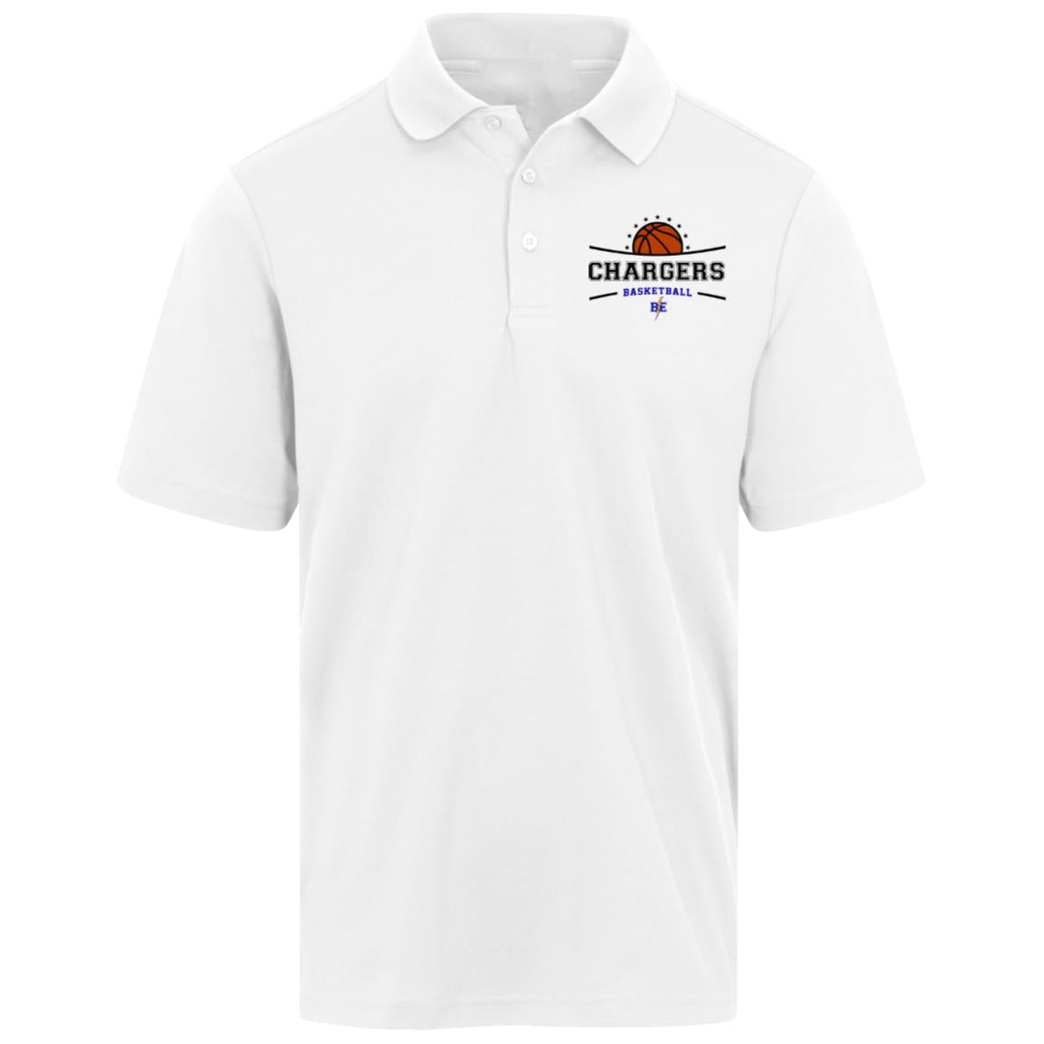 Chargers Basketball - CrownLux Mens Plaited Polo