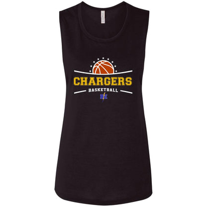 Chargers Basketball - Ladies' Flowy Muscle Tank