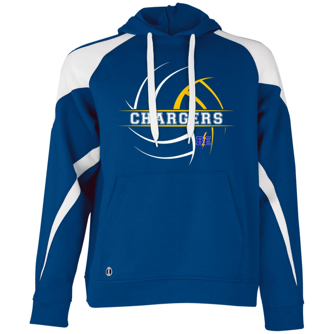 Chargers Volleyball - Athletic Colorblock Fleece Hoodie