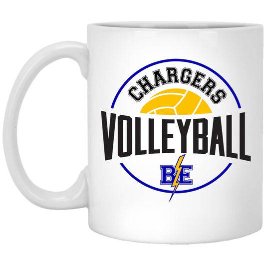 Chargers Volleyball - 11oz White Mug