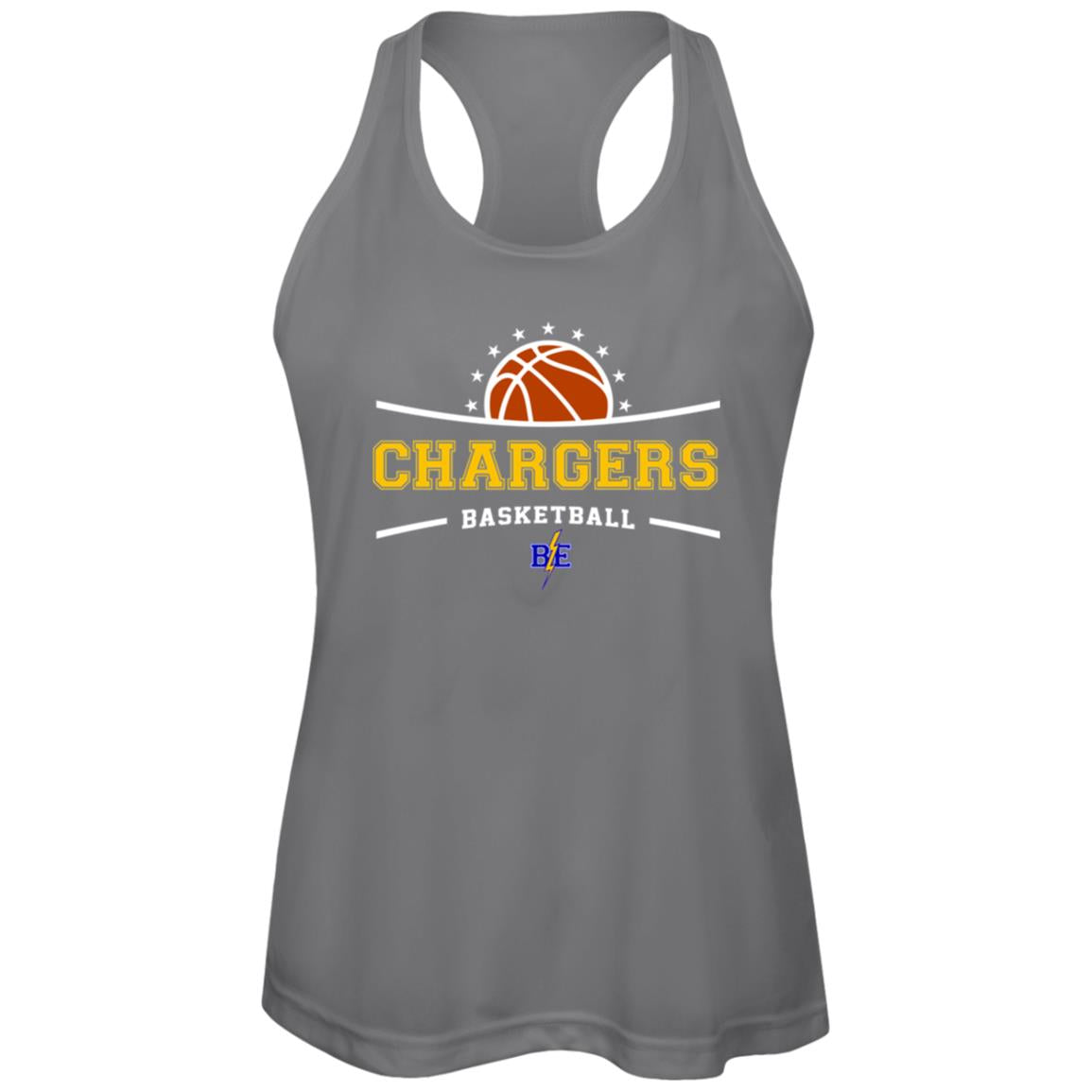 Chargers Basketball - Womens Zone Racerback Tank