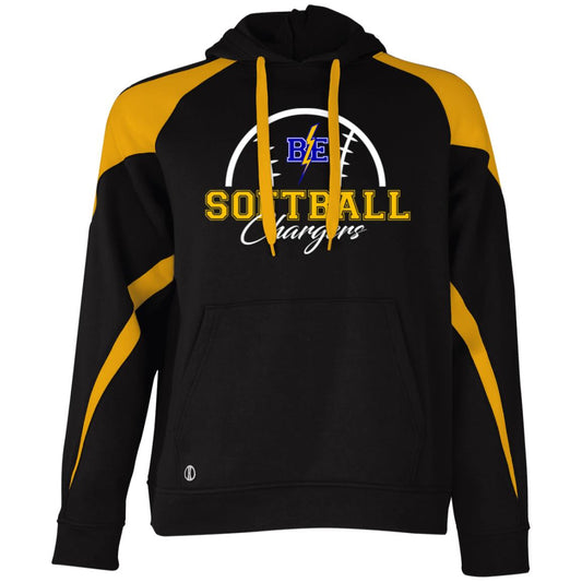 Chargers Softball - Athletic Colorblock Fleece Hoodie