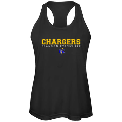 Chargers - Womens Zone Racerback Tank