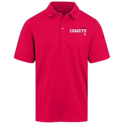 Hillcrest Comets - CrownLux Mens Plaited Polo