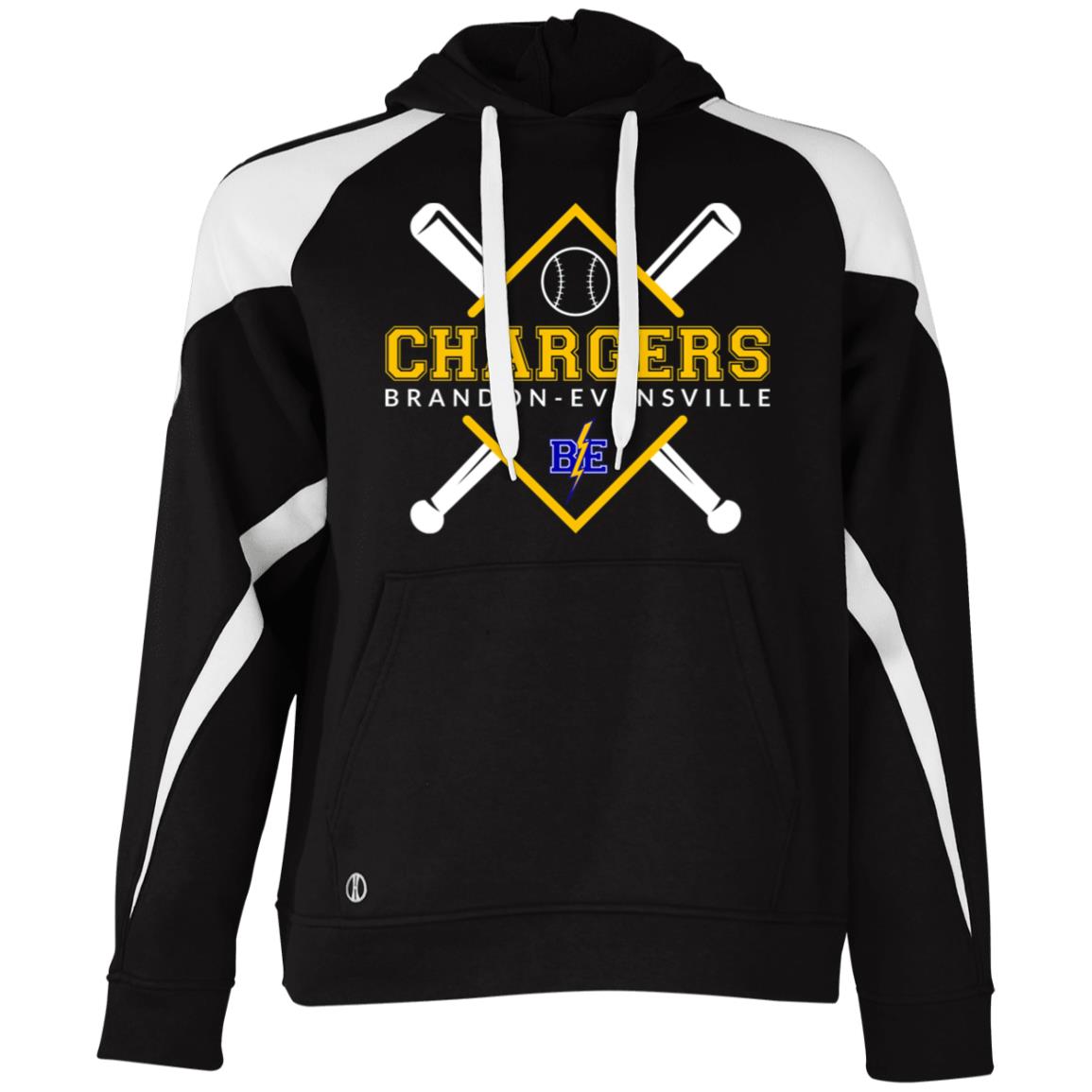 Chargers Softball - Athletic Colorblock Fleece Hoodie