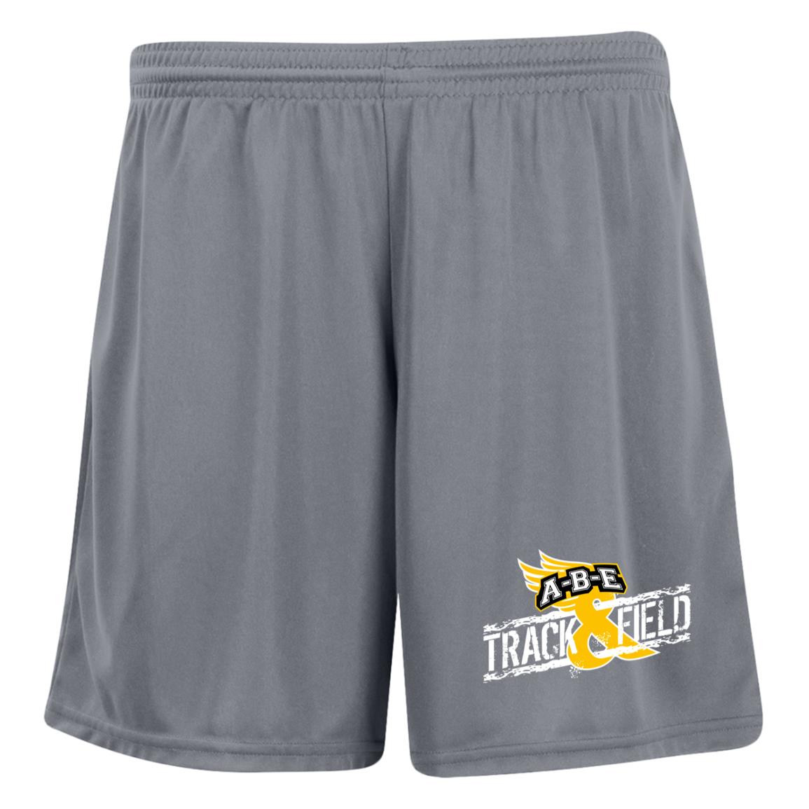 A-B-E Track & Field - Ladies' Moisture-Wicking 7 inch Inseam Training Shorts