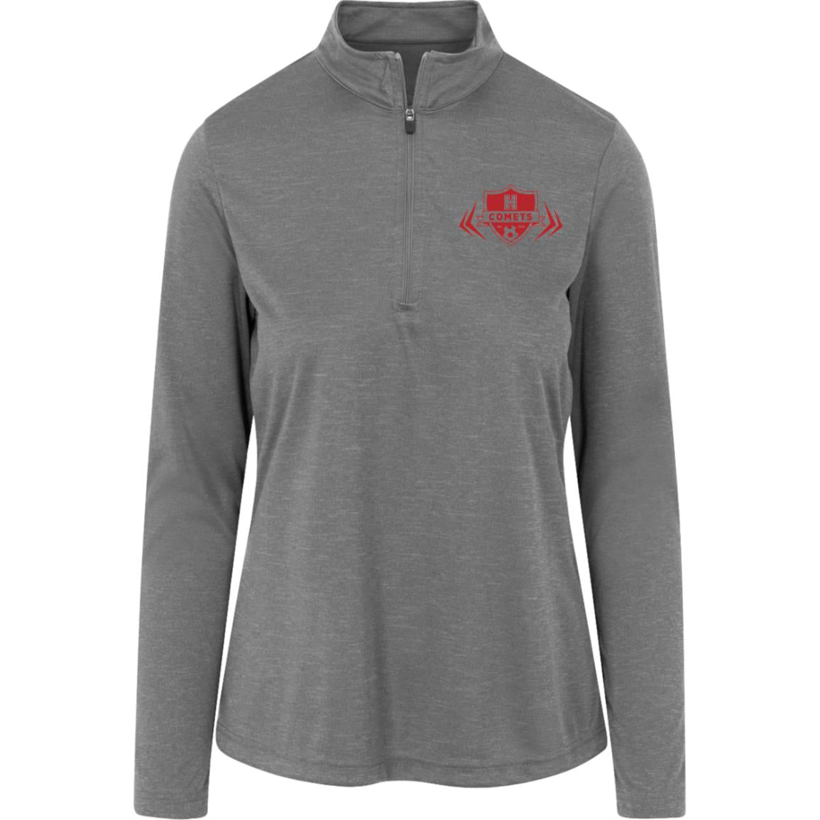 Comet Girls Soccer - Womens Heather Quarter Zip