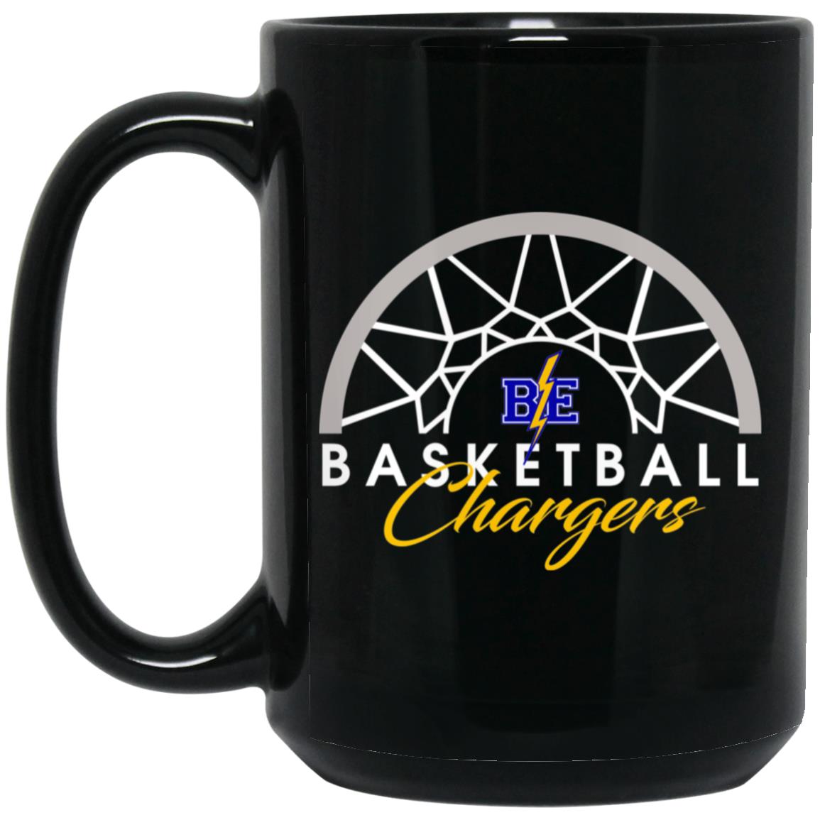 Chargers Basketball - 15oz Black Mug