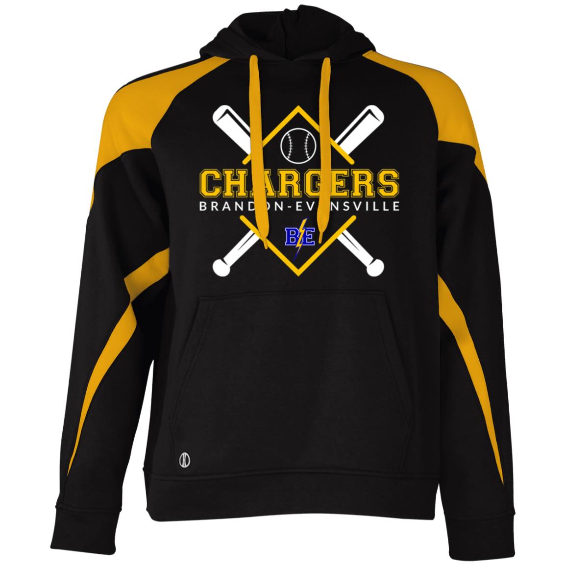 Chargers Softball - Athletic Colorblock Fleece Hoodie