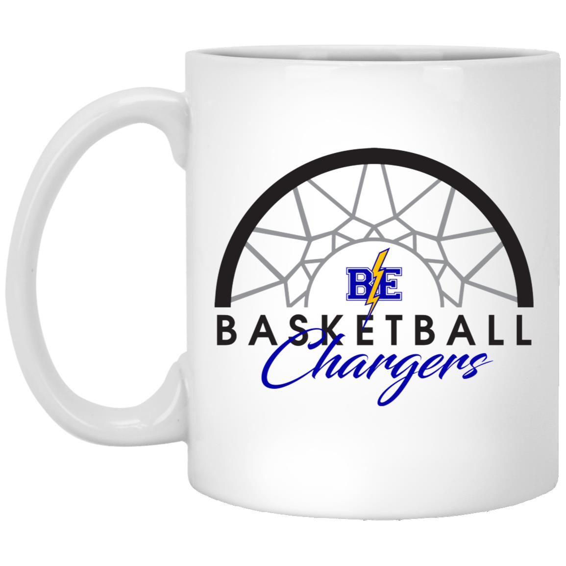 Chargers Basketball - 11oz White Mug