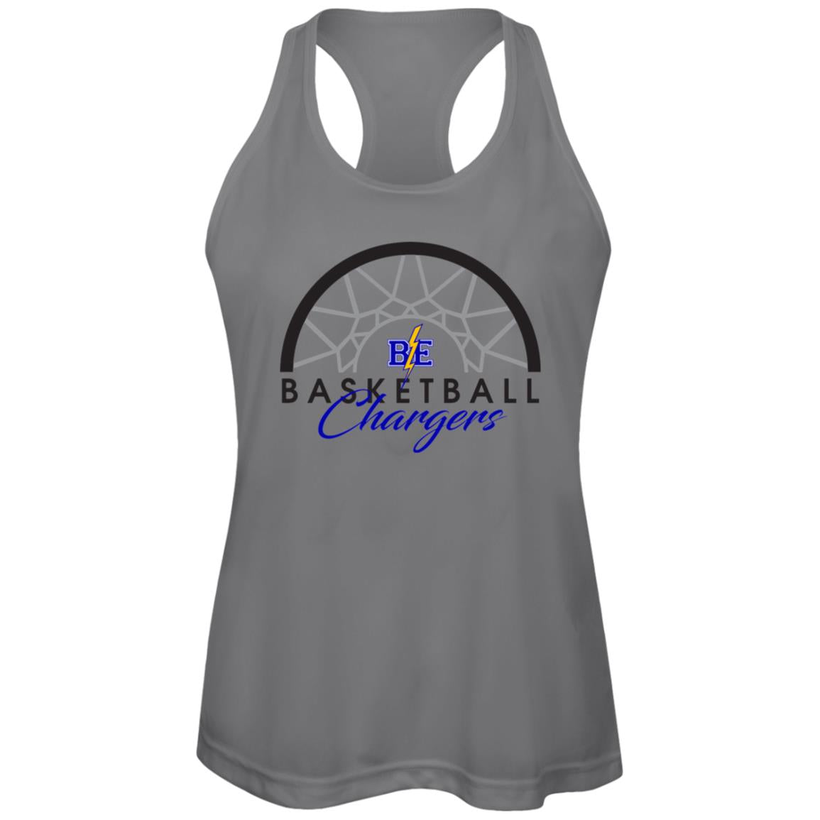 Chargers Basketball - Womens Zone Racerback Tank