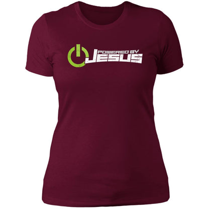 Powered by Jesus - Ladies' Boyfriend T-Shirt