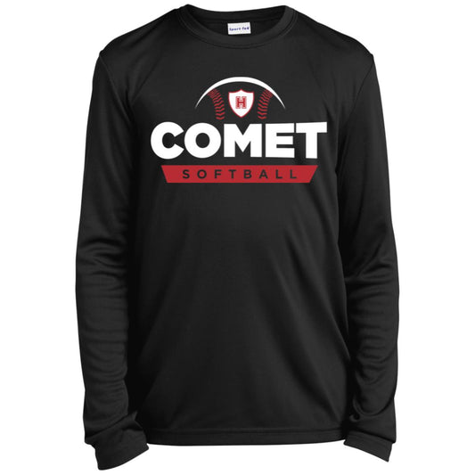 Comet Softball - Youth Long Sleeve Performance Tee