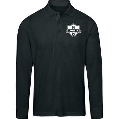 Comet Boys Soccer - Mens Pinnacle Long Sleeve Pique Polo