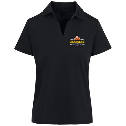 Chargers Basketball - CrownLux Womens Plaited Polo