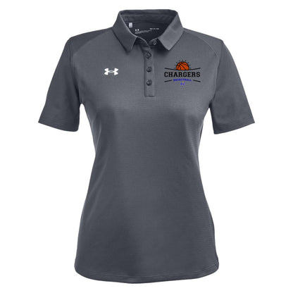 Chargers Basketball - Under Armour Womens Tech Polo