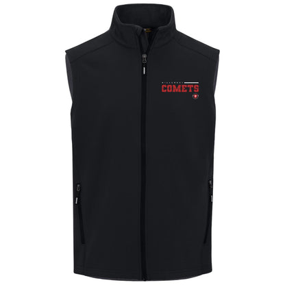 Hillcrest Comets - Mens Cruise Two-Layer Fleece Bonded Soft Shell Vest