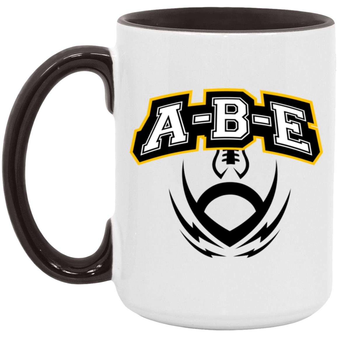 A-B-E Football - 15oz Accent Mug