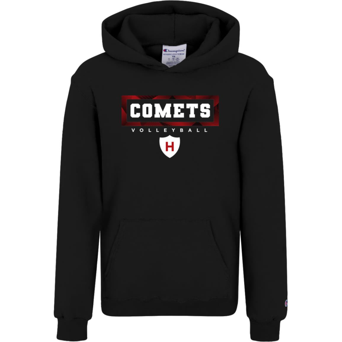 Comet Volleyball Gameday - Champion Kids Powerblend Hoodie