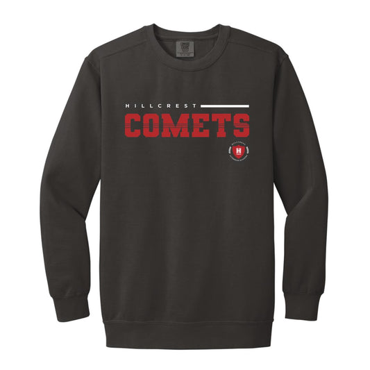 Hillcrest Comets - Garment-Dyed Adult Crewneck Sweatshirt