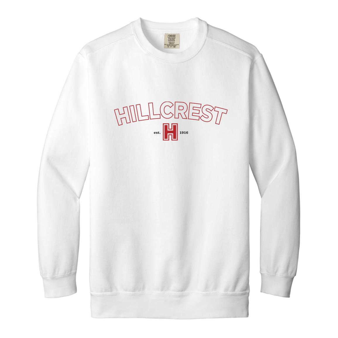 Hillcrest Comets - Garment-Dyed Adult Crewneck Sweatshirt