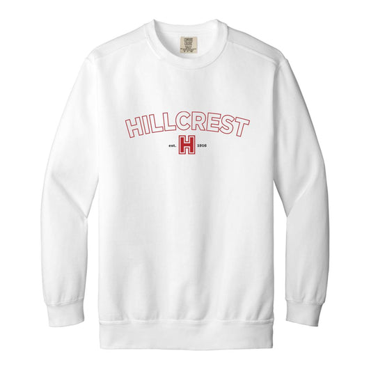 Hillcrest Comets - Garment-Dyed Adult Crewneck Sweatshirt