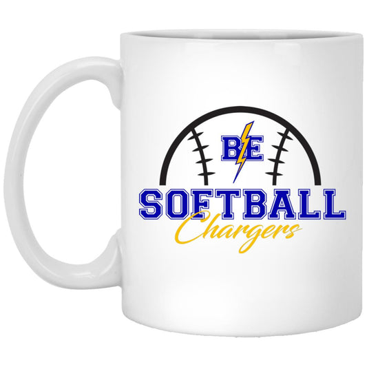 Chargers Softball - 11oz White Mug