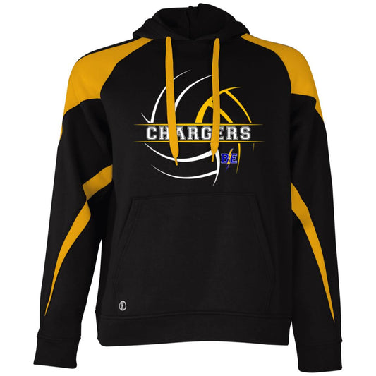Chargers Volleyball - Athletic Colorblock Fleece Hoodie