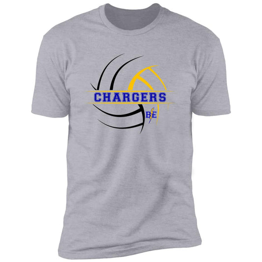 Chargers Volleyball - Premium Short Sleeve T-Shirt