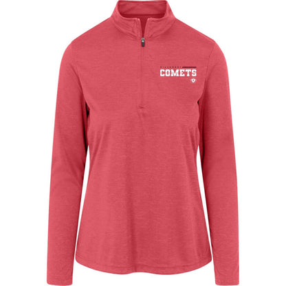 Hillcrest Comets - Womens Heather Quarter Zip