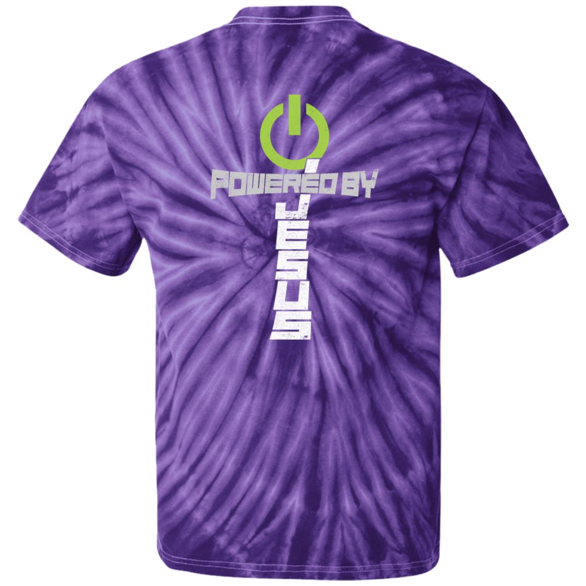 Powered by Jesus - 100% Cotton Tie Dye T-Shirt