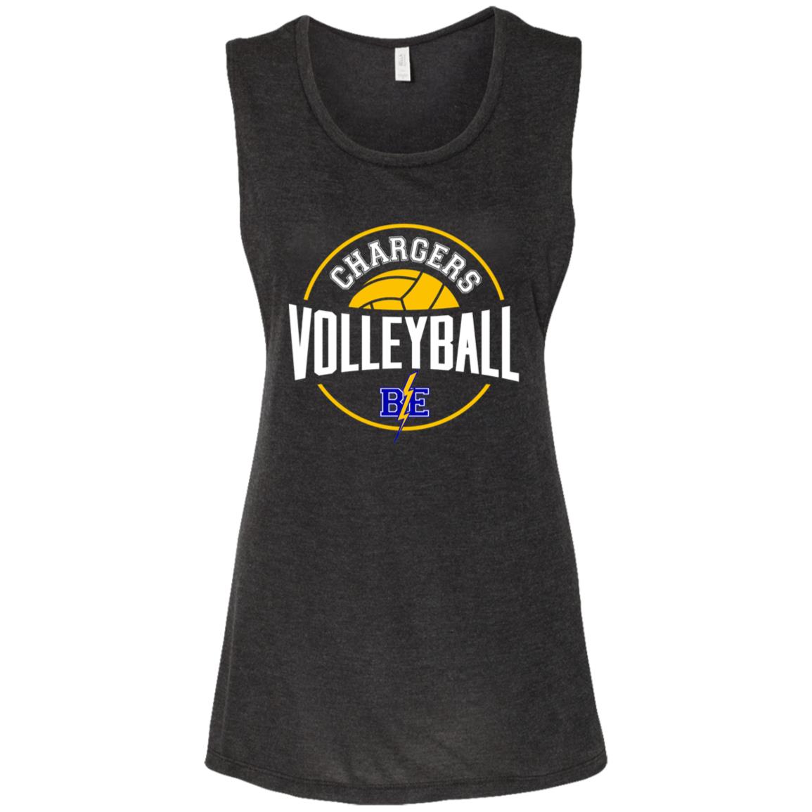 Chargers Volleyball - Ladies' Flowy Muscle Tank