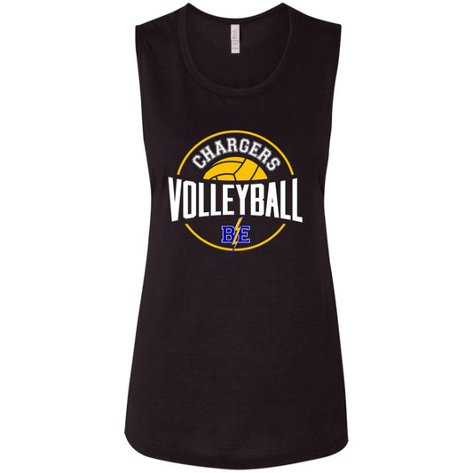 Chargers Volleyball - Ladies' Flowy Muscle Tank