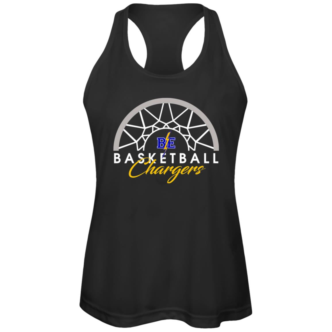 Chargers Basketball - Womens Zone Racerback Tank