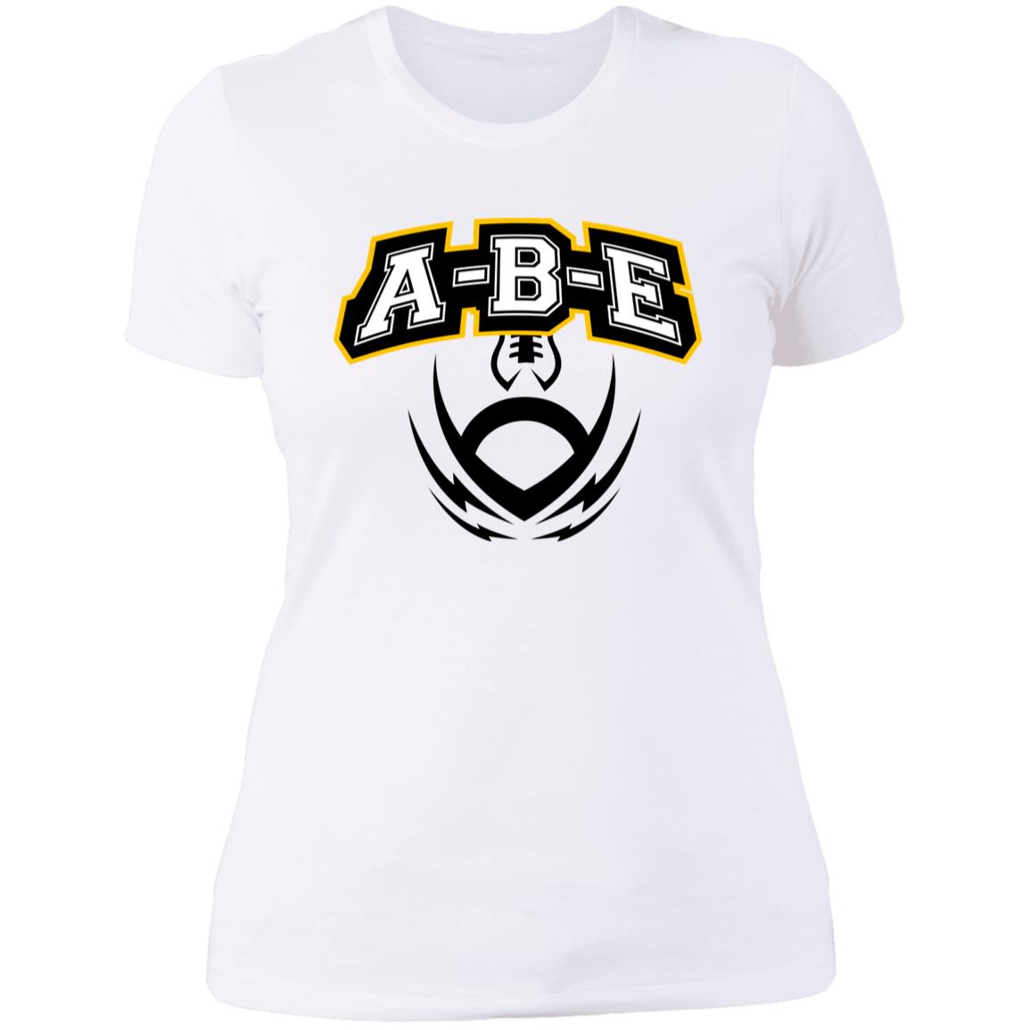 A-B-E Football - Ladies' Boyfriend T-Shirt