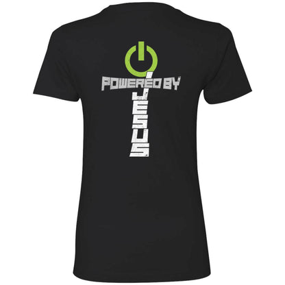 Powered by Jesus - Ladies' Boyfriend T-Shirt