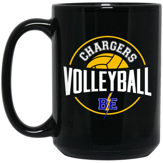 Chargers Volleyball - 15oz Black Mug