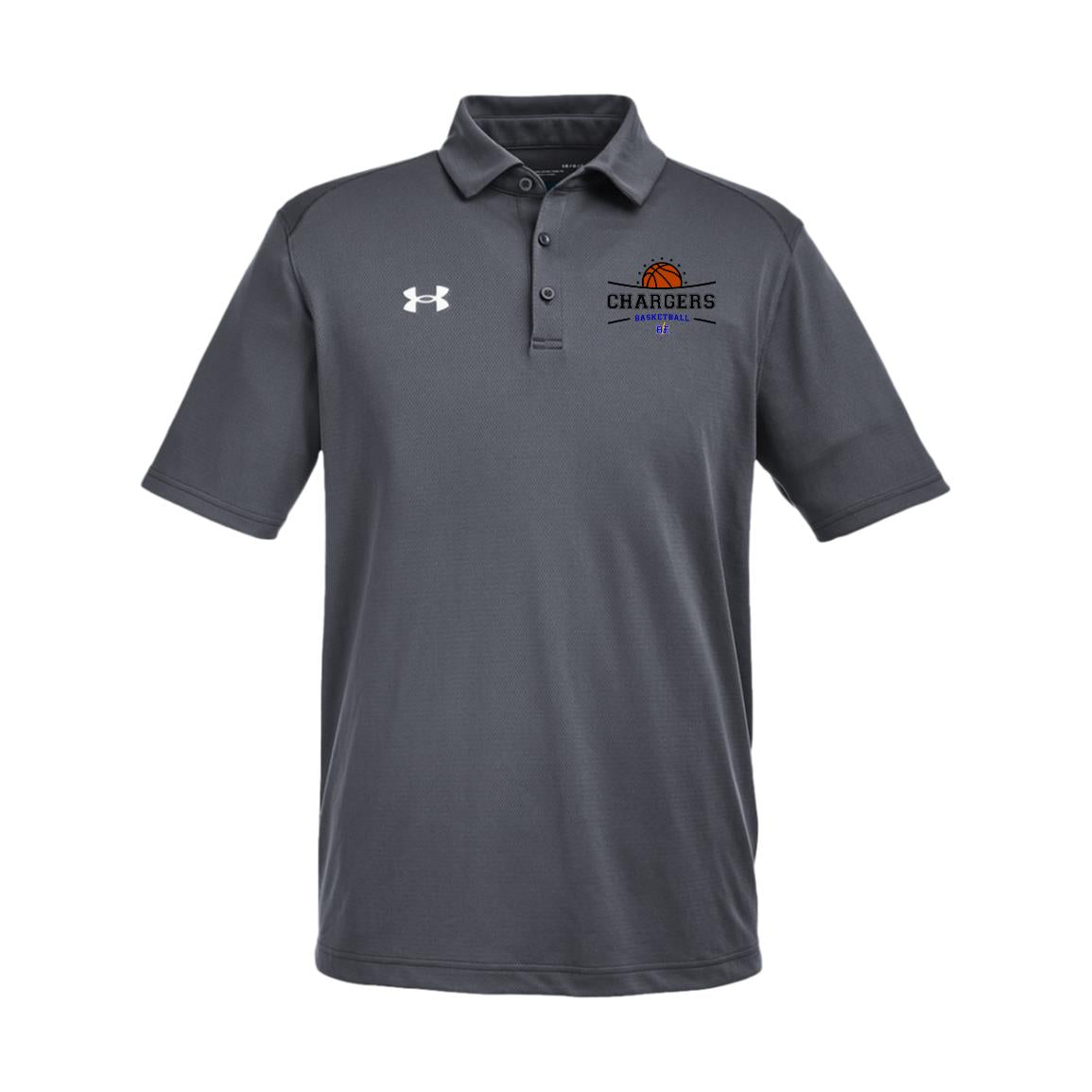 Chargers Basketball - Under Armour Mens Tech Polo