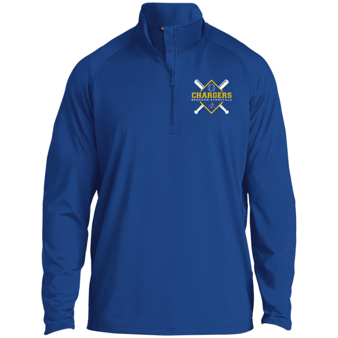 Chargers Softball - 1/2 Zip Raglan Performance Pullover