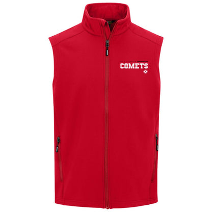 Hillcrest Comets - Mens Cruise Two-Layer Fleece Bonded Soft Shell Vest