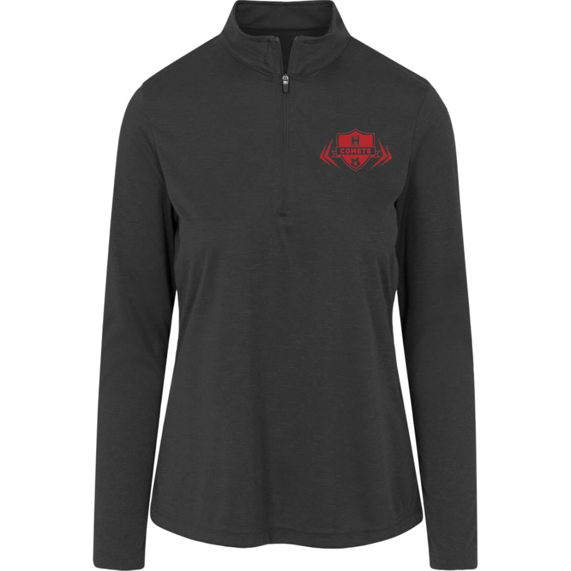 Comet Girls Soccer - Womens Heather Quarter Zip