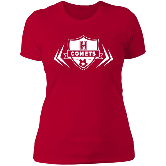 Comet Girls Soccer - Ladies' Boyfriend T-Shirt