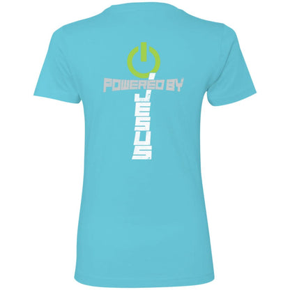 Powered by Jesus - Ladies' Boyfriend T-Shirt